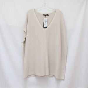 NWT Lafayette 148 Sleeveless Sweater Raffia Pullover textured 3X sequin new plus